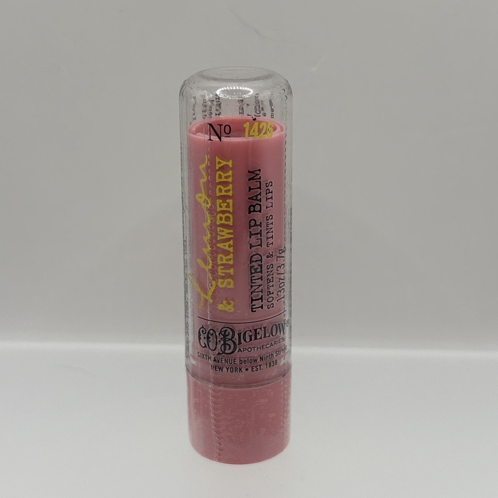 Bath & Body Works C.O. Bigelow Lemon & Strawberry Tinted Lip Balm No. 1426 Rare‎